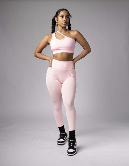 BLUSH ASYMETRIC LEGGINGS