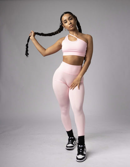 BLUSH ASYMETRIC LEGGINGS
