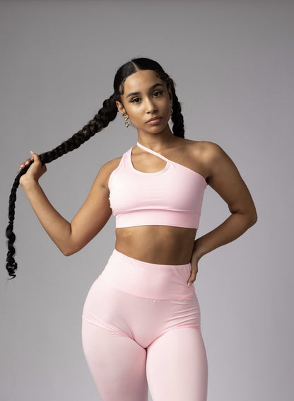 BLUSH ASYMETRIC SET