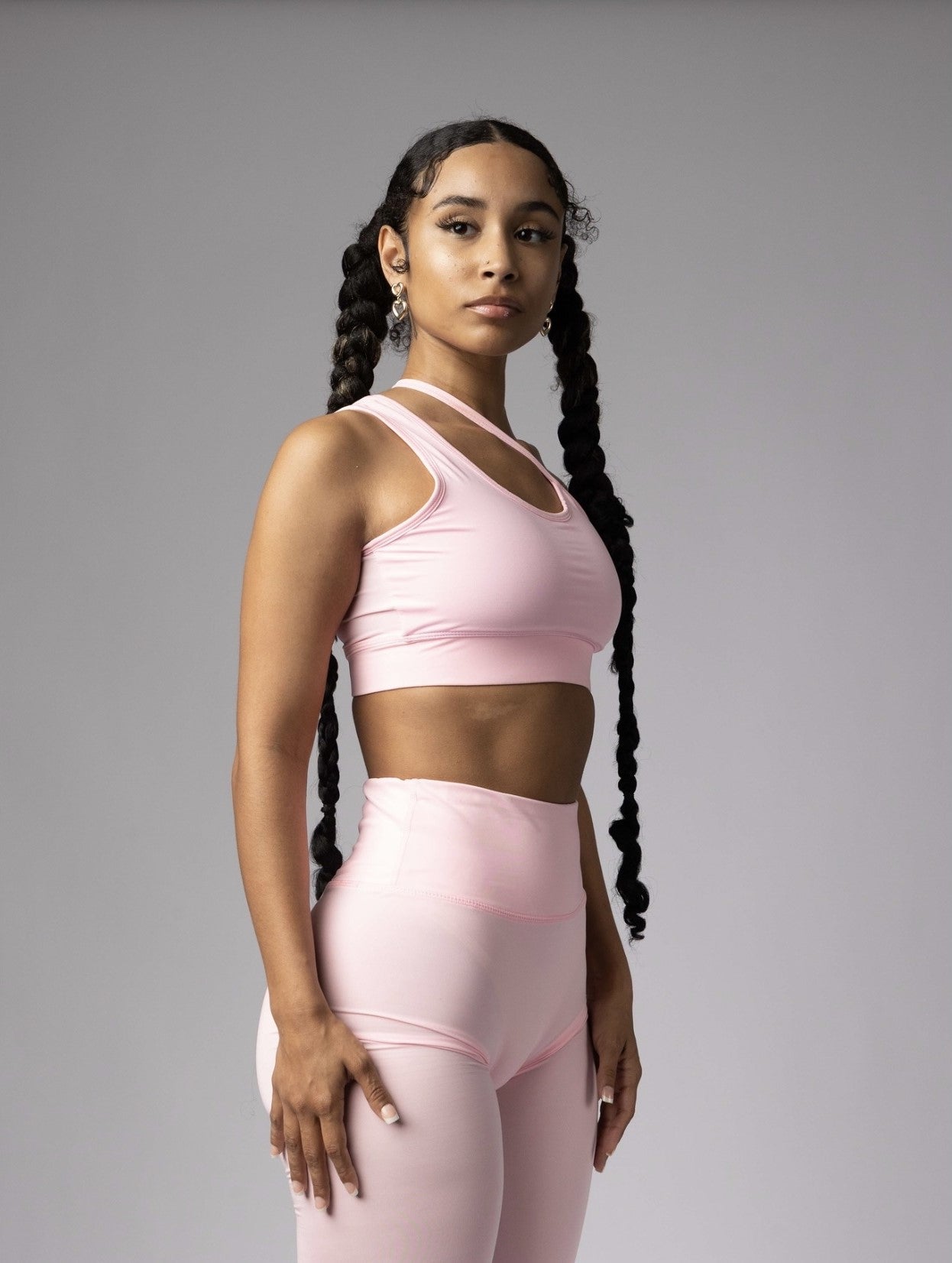 BLUSH ASYMETRIC SET